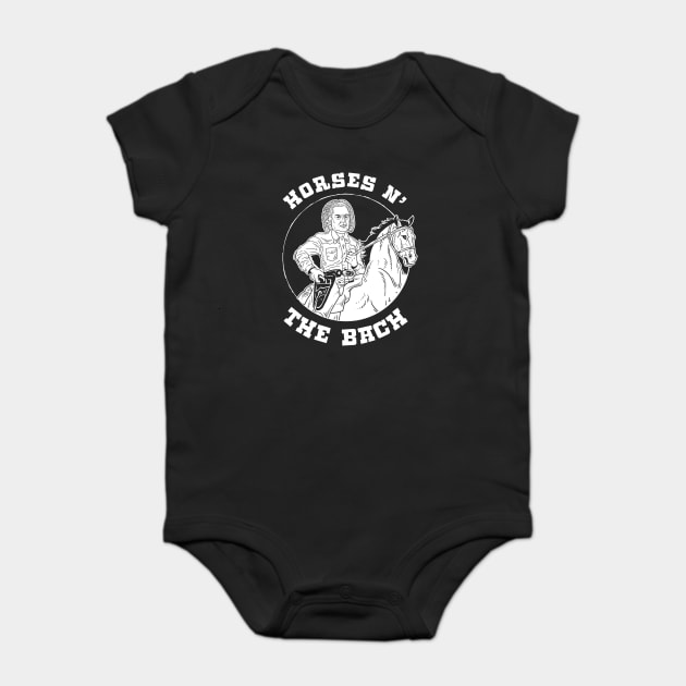 Horses N The Bach Baby Bodysuit by dumbshirts